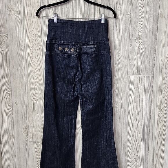 Lipstick Sailor Retro Flare Jeans Juniors Size 5 - Picture 5 of 12